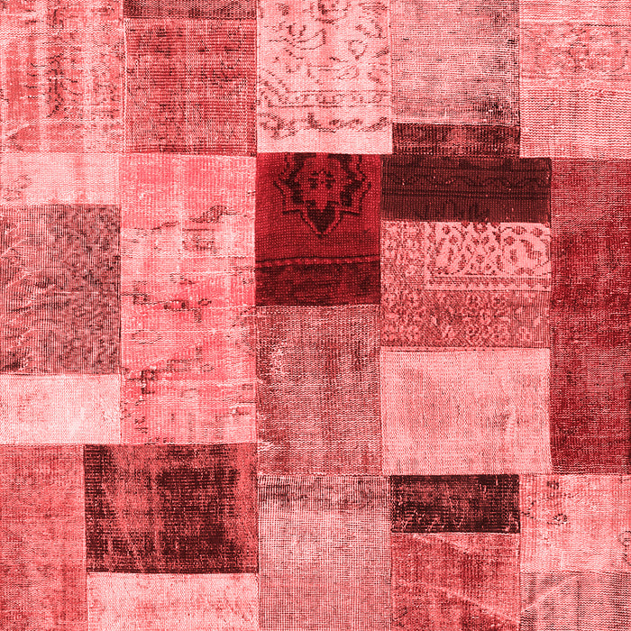 Patchwork Red Transitional Area Rugs