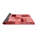 Patchwork Red Transitional Area Rugs