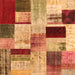 Serging Thickness of Patchwork Orange Transitional Rug, con1428org