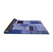 Sideview of Patchwork Blue Transitional Rug, con1428blu