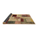 Sideview of Patchwork Brown Transitional Rug, con1428brn