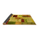 Sideview of Patchwork Yellow Transitional Rug, con1428yw