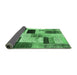 Sideview of Patchwork Emerald Green Transitional Rug, con1428emgrn