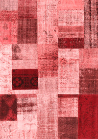 Patchwork Red Transitional Rug, con1428red