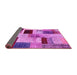 Sideview of Patchwork Pink Transitional Rug, con1428pnk