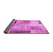 Sideview of Patchwork Pink Transitional Rug, con1429pnk