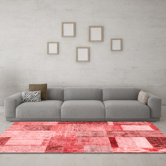 Transitional Red Washable Rugs