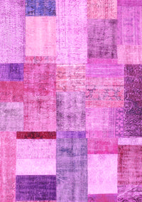 Patchwork Pink Transitional Rug, con1429pnk