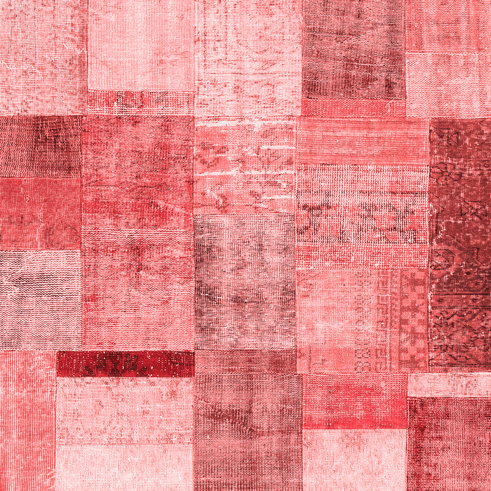Patchwork Red Transitional Area Rugs
