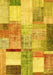 Patchwork Yellow Transitional Rug, con1429yw