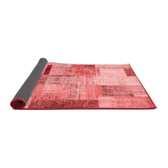 Patchwork Red Transitional Area Rugs