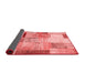 Patchwork Red Transitional Area Rugs