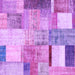 Square Patchwork Purple Transitional Rug, con1429pur