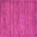 Square Abstract Pink Contemporary Rug, con142pnk