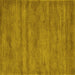 Square Abstract Yellow Contemporary Rug, con142yw