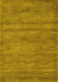 Abstract Yellow Contemporary Rug, con142yw