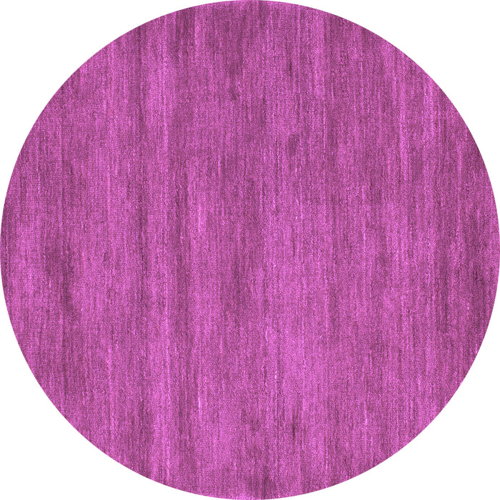 Round Abstract Purple Contemporary Rug, con142pur
