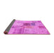 Sideview of Patchwork Pink Transitional Rug, con1430pnk