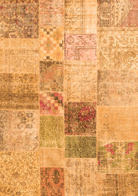 Patchwork Orange Transitional Rug, con1430org