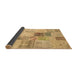 Sideview of Patchwork Brown Transitional Rug, con1430brn