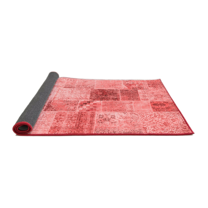 Patchwork Red Transitional Area Rugs