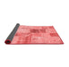 Patchwork Red Transitional Area Rugs