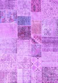 Patchwork Purple Transitional Rug, con1430pur