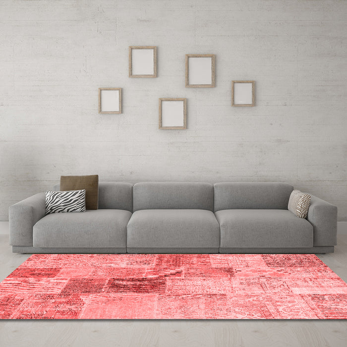 Transitional Red Washable Rugs