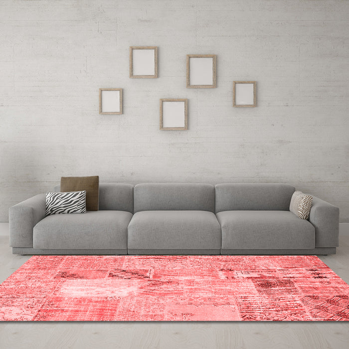 Transitional Red Washable Rugs