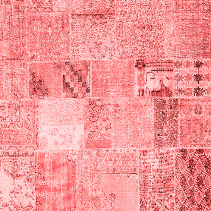 Patchwork Red Transitional Rug, con1431red
