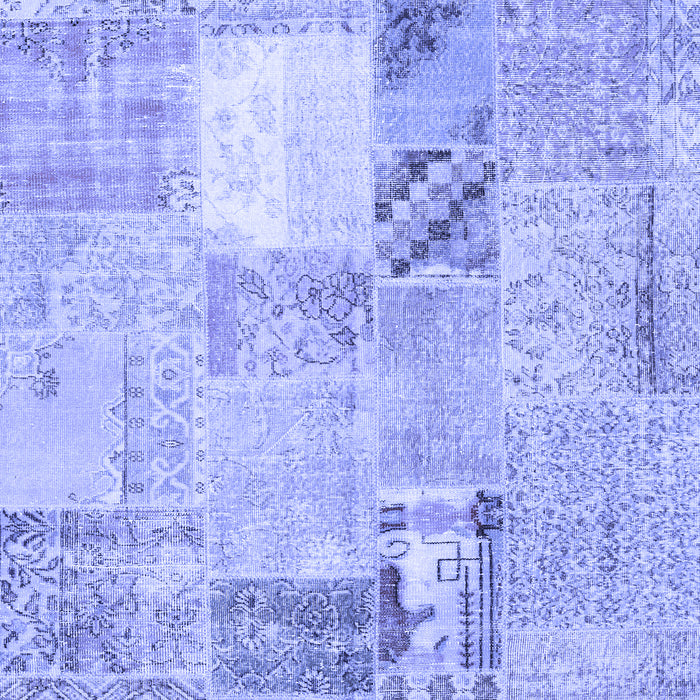 Patchwork Blue Transitional Rug, con1431blu