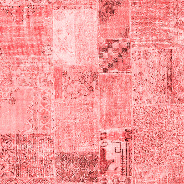 Patchwork Red Transitional Area Rugs