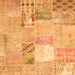 Serging Thickness of Patchwork Orange Transitional Rug, con1431org