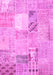 Patchwork Pink Transitional Rug, con1431pnk