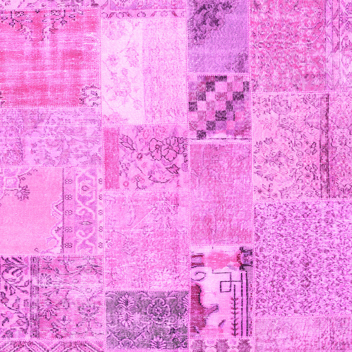 Patchwork Pink Transitional Rug, con1431pnk