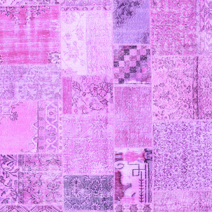 Patchwork Purple Transitional Rug, con1431pur