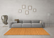 Machine Washable Abstract Orange Contemporary Area Rugs in a Living Room, wshcon1433org