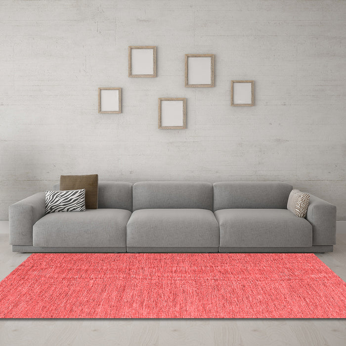 Contemporary Red Washable Rugs
