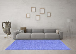 Machine Washable Abstract Blue Contemporary Rug in a Living Room, wshcon1434blu