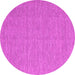 Round Machine Washable Abstract Pink Contemporary Rug, wshcon1434pnk