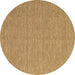 Round Machine Washable Abstract Brown Contemporary Rug, wshcon1434brn