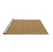 Sideview of Machine Washable Abstract Brown Contemporary Rug, wshcon1434brn