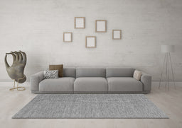 Machine Washable Abstract Gray Contemporary Rug in a Living Room,, wshcon1434gry