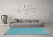 Machine Washable Abstract Light Blue Contemporary Rug in a Living Room, wshcon1434lblu