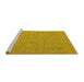 Sideview of Machine Washable Abstract Yellow Contemporary Rug, wshcon1434yw