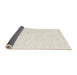 Thickness of Contemporary Beige Solid Rug, con1435