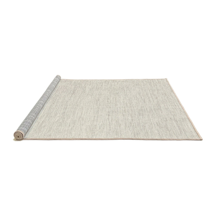 Serging Thickness of Machine Washable Contemporary Whip Beige Rug, wshcon1435