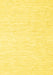 Machine Washable Solid Yellow Modern Rug, wshcon1435yw