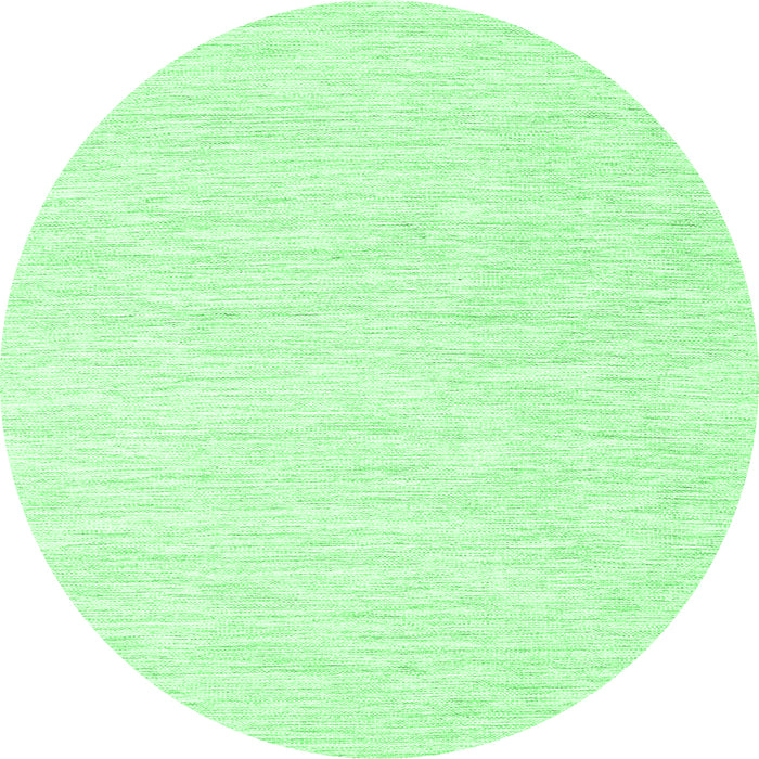Round Solid Emerald Green Modern Rug, con1435emgrn