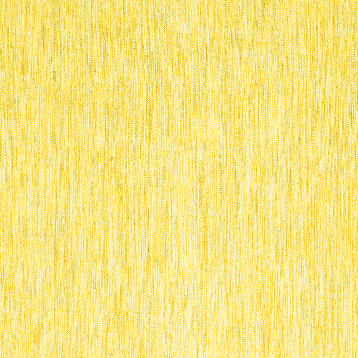 Square Machine Washable Solid Yellow Modern Rug, wshcon1435yw